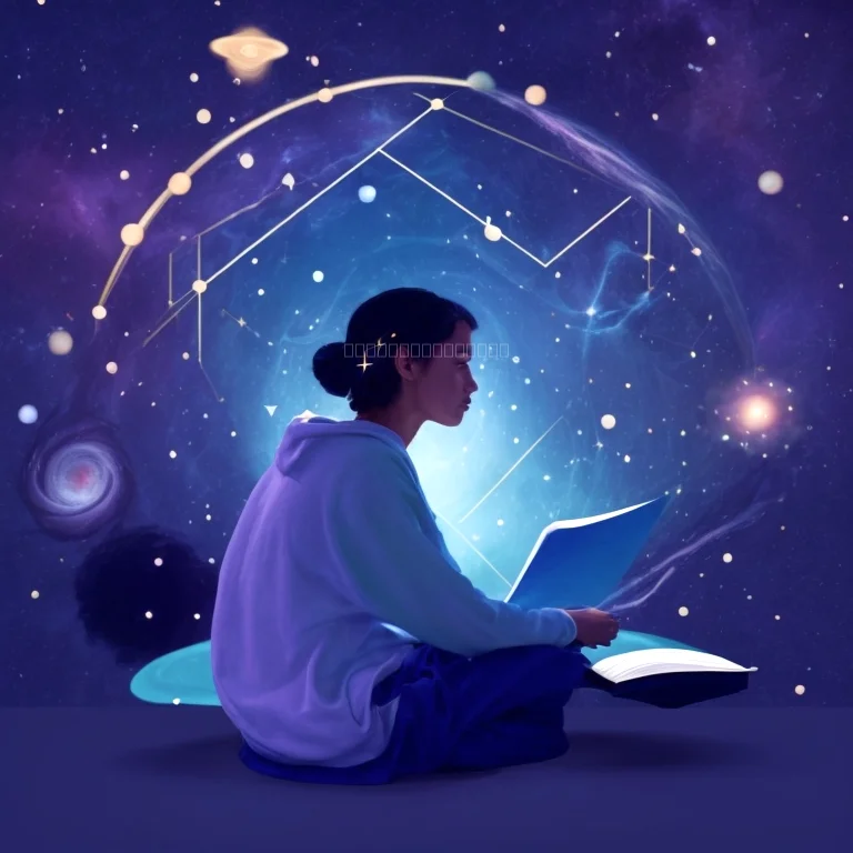 Cosmic themed illustration of expanding mind